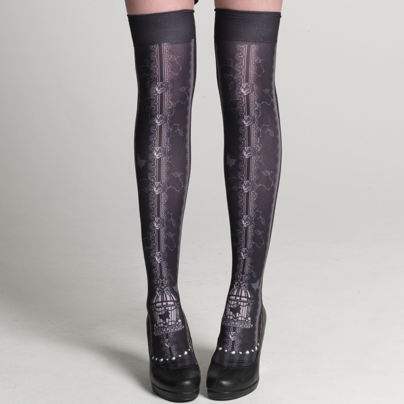 Gothic Birdcage Overknees