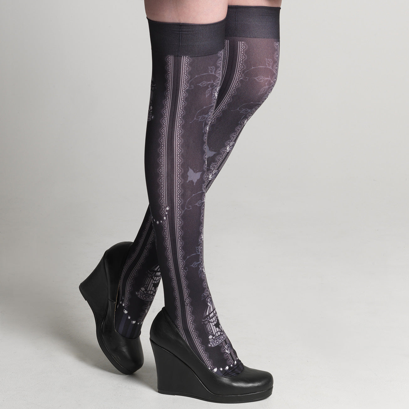Gothic Birdcage Overknees