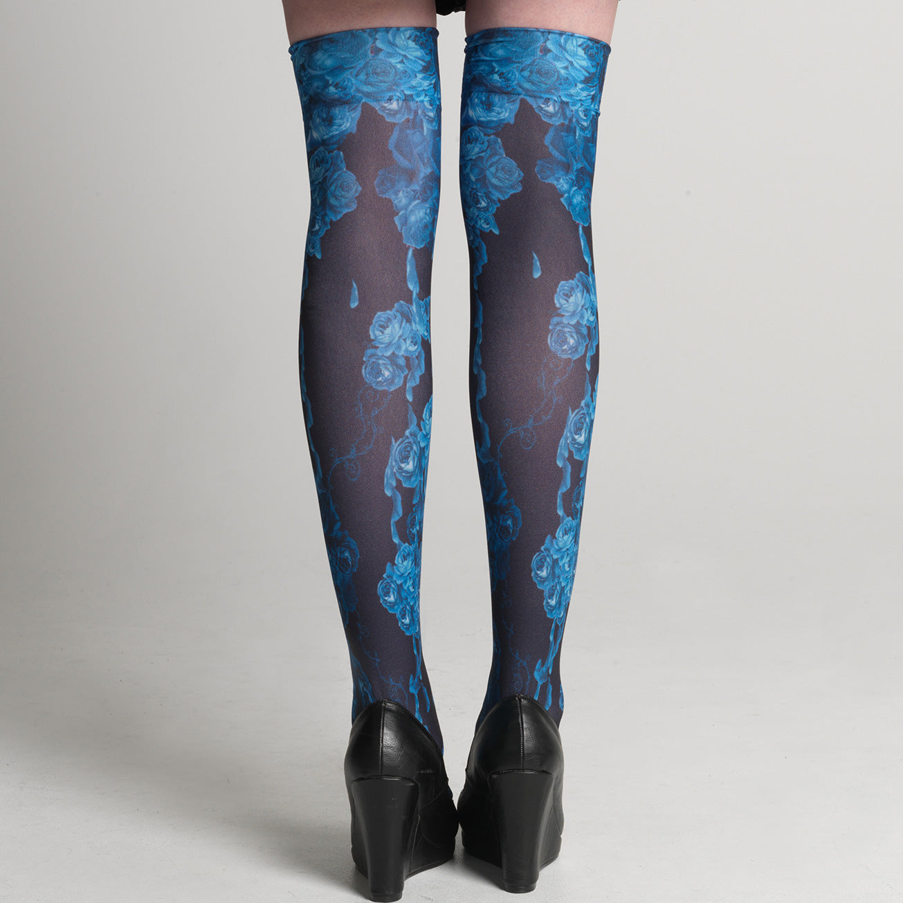 Blue Bloody Rose Overknees