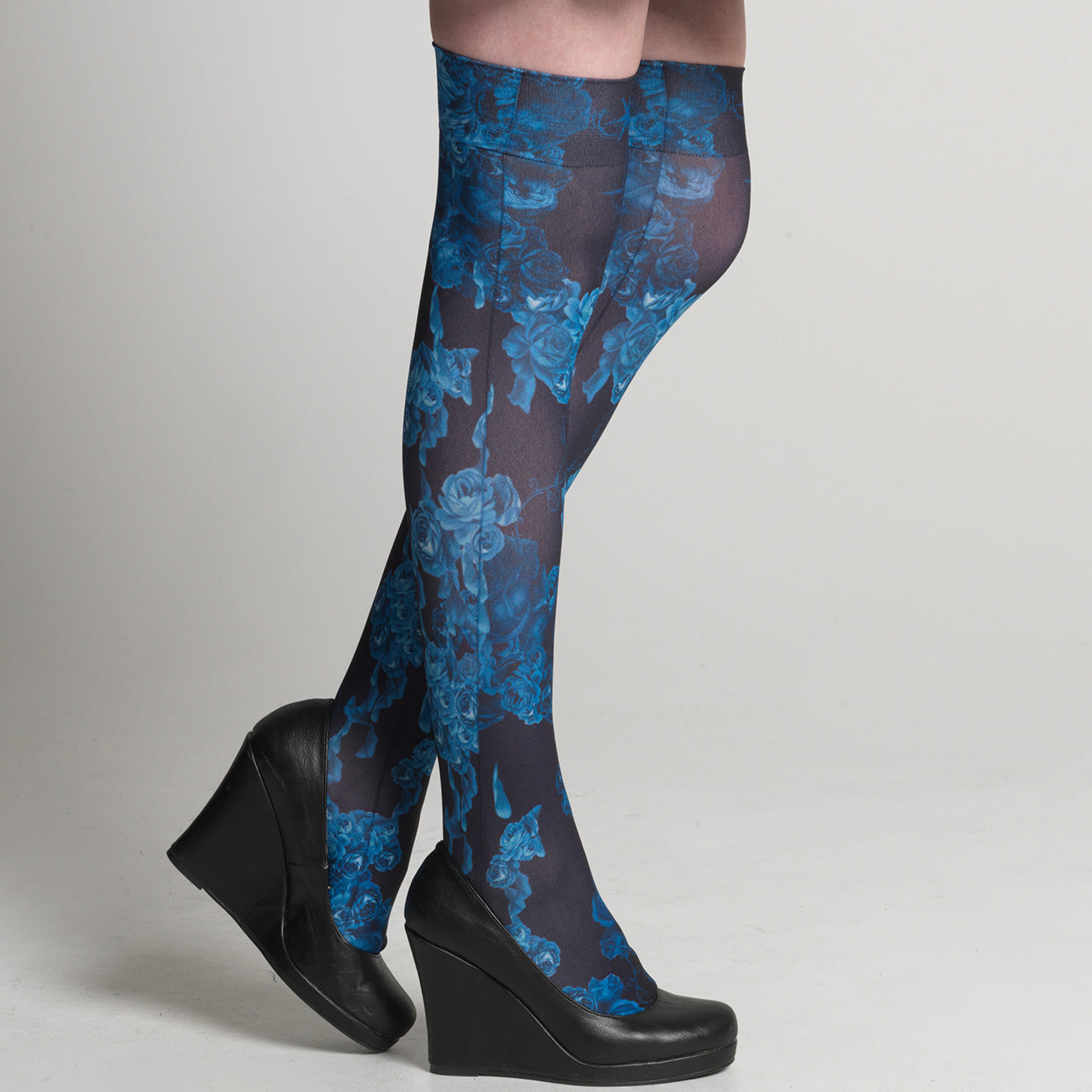 Blue Bloody Rose Overknees