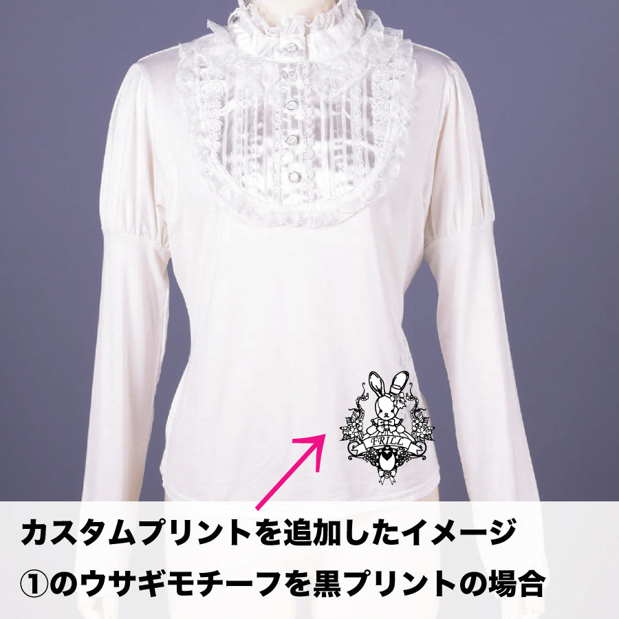 【Custom only⚠️】Classic Blouse Neck Tops / WH