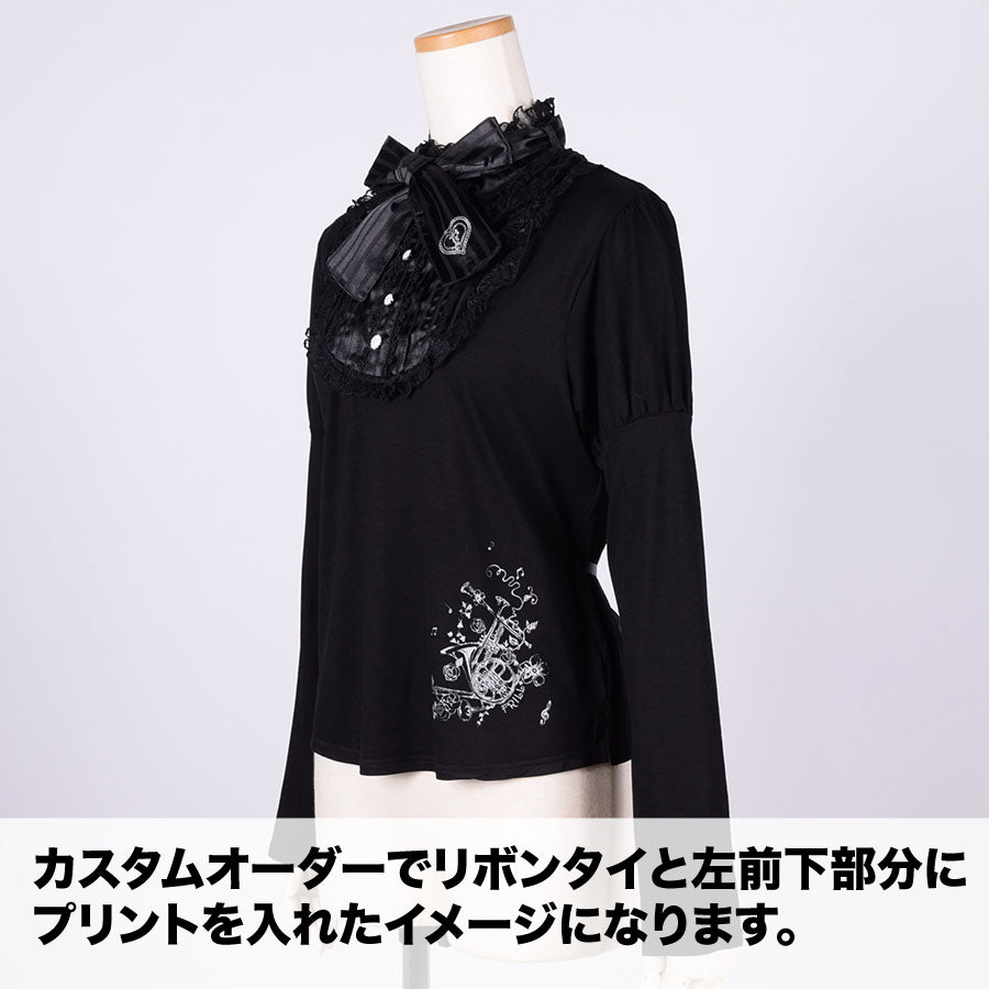 【Custom only⚠️】Classic Blouse Neck Tops / BK