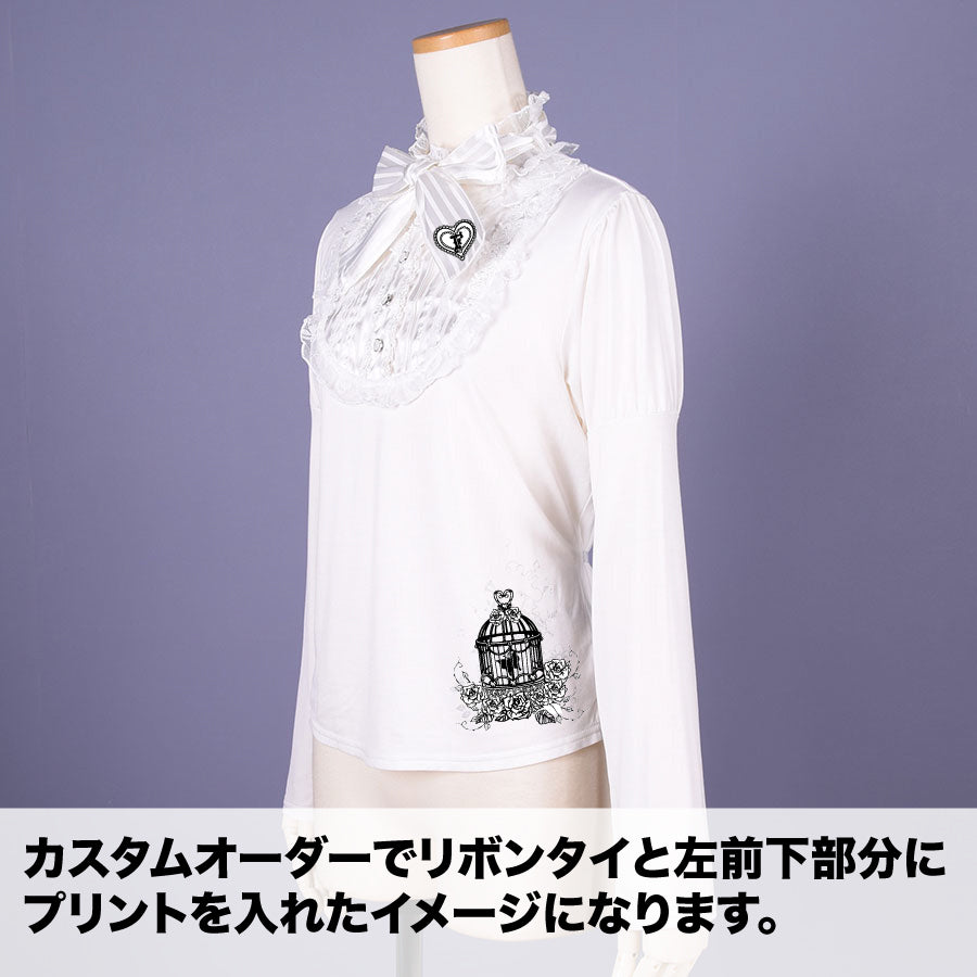 【Custom only⚠️】Classic Blouse Neck Tops / WH