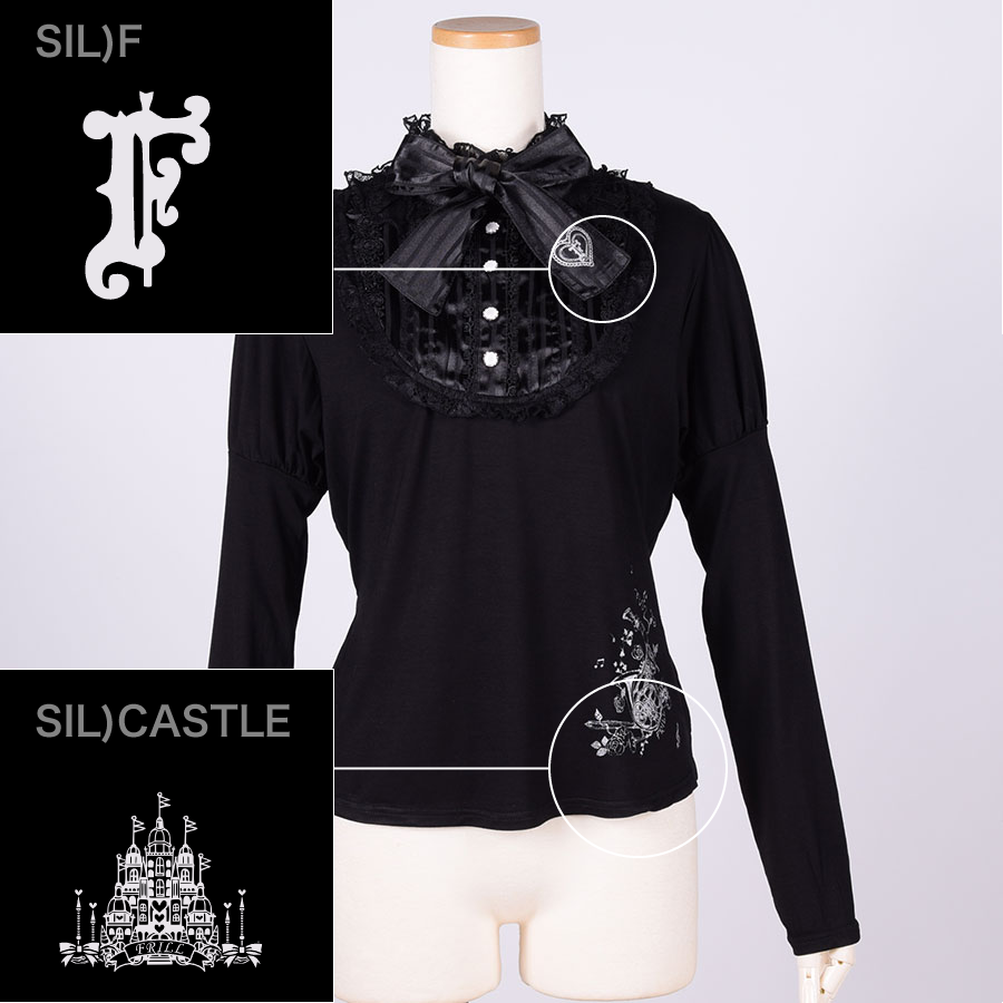 【Custom only⚠️】Classic Blouse Neck Tops / BK