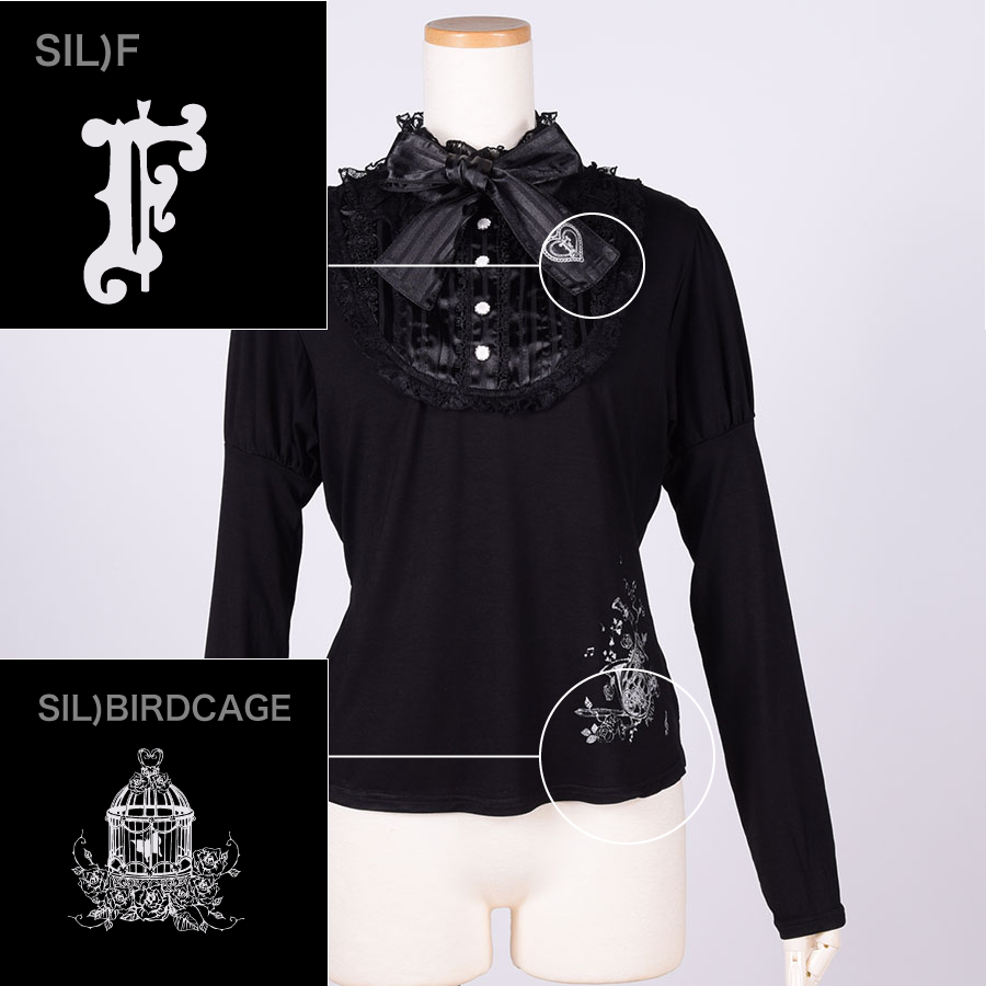 【Custom only⚠️】Classic Blouse Neck Tops / BK