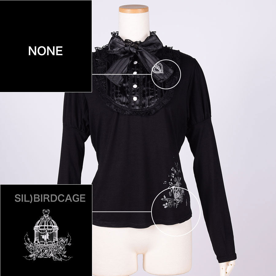 【Custom only⚠️】Classic Blouse Neck Tops / BK