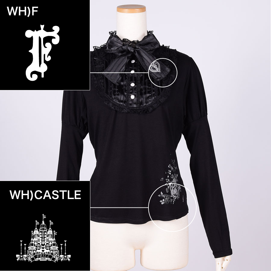 【Custom only⚠️】Classic Blouse Neck Tops / BK