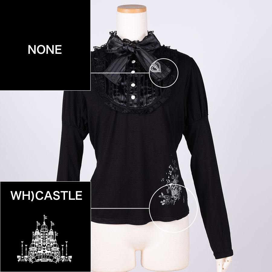【Custom only⚠️】Classic Blouse Neck Tops / BK