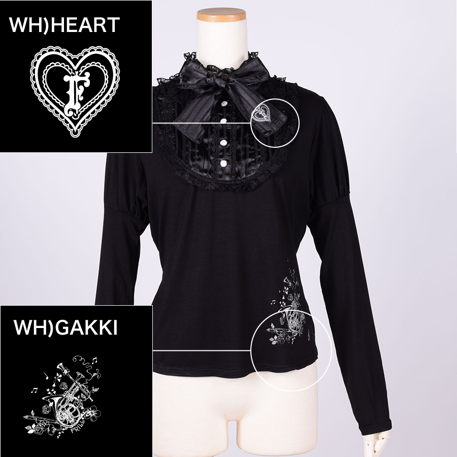 【Custom only⚠️】Classic Blouse Neck Tops / BK
