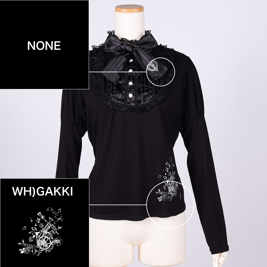 【Custom only⚠️】Classic Blouse Neck Tops / BK