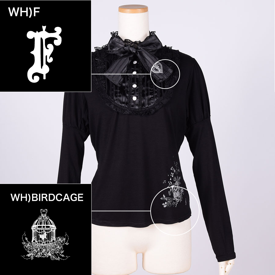 【Custom only⚠️】Classic Blouse Neck Tops / BK