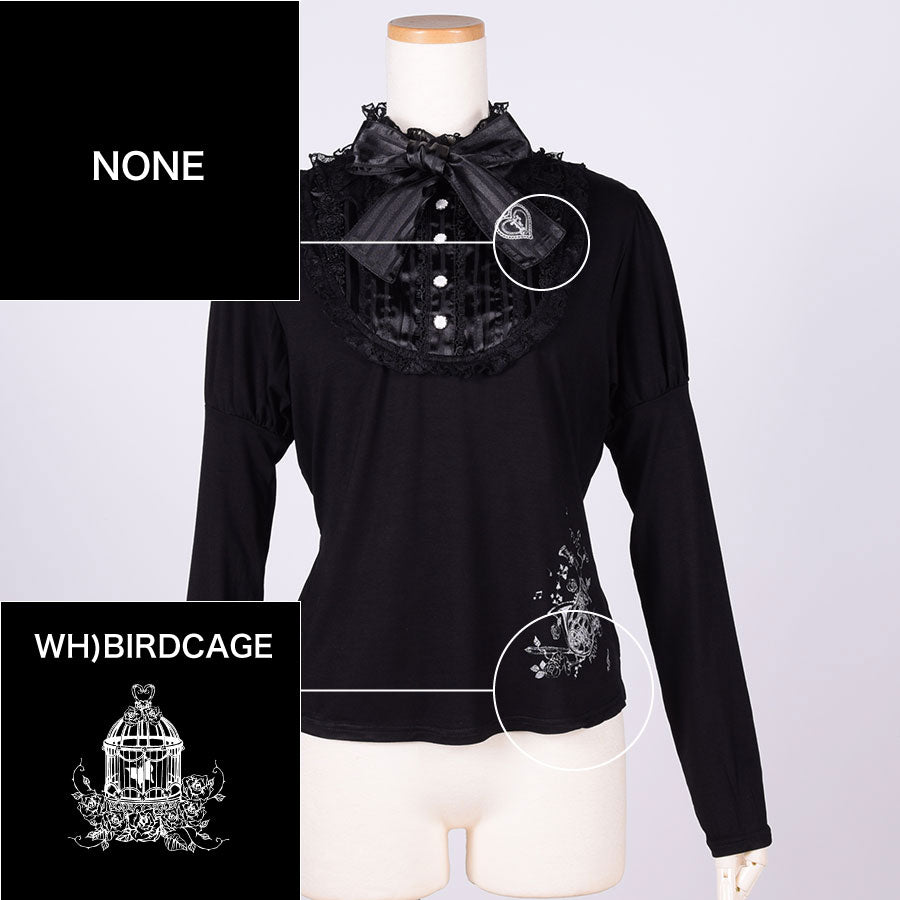 【Custom only⚠️】Classic Blouse Neck Tops / BK