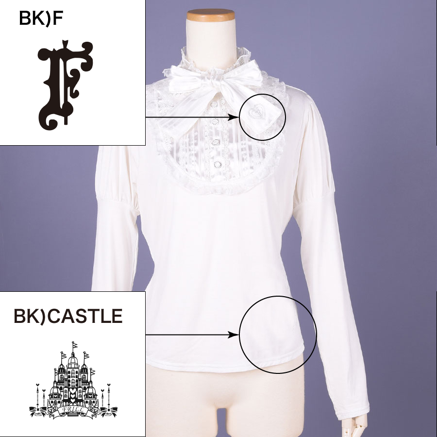 【Custom only⚠️】Classic Blouse Neck Tops / WH