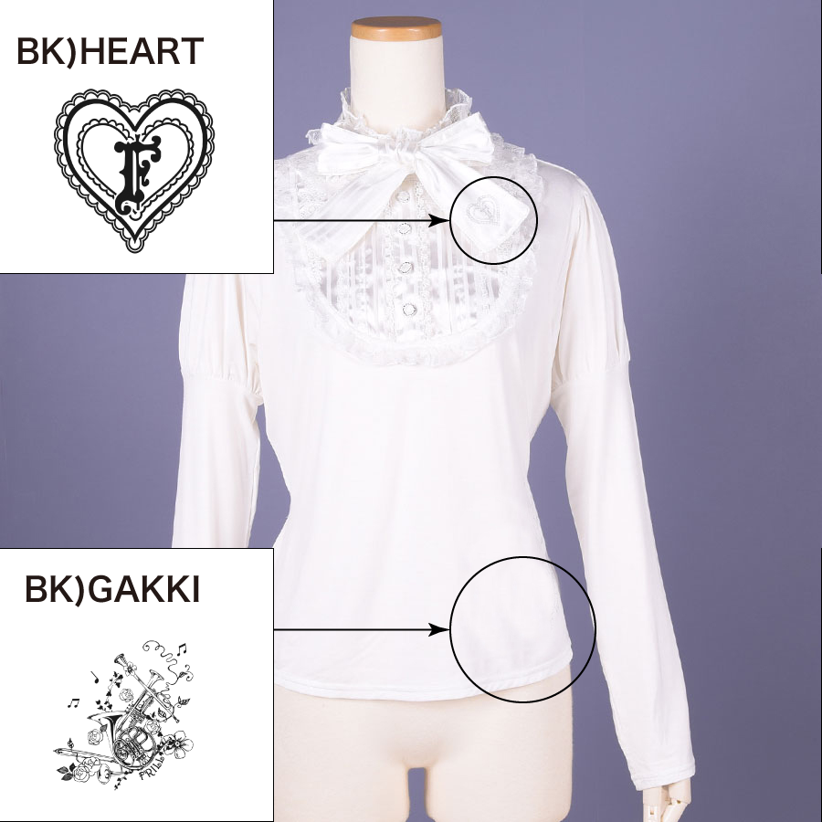 【Custom only⚠️】Classic Blouse Neck Tops / WH