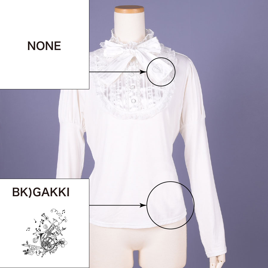 【Custom only⚠️】Classic Blouse Neck Tops / WH