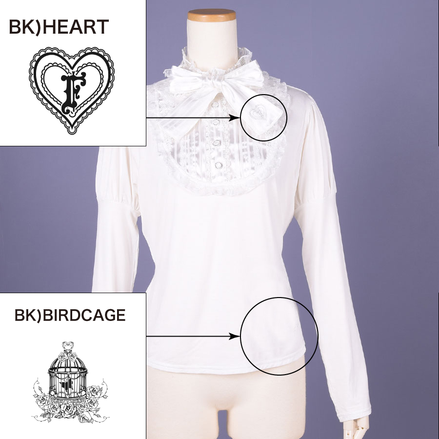 【Custom only⚠️】Classic Blouse Neck Tops / WH