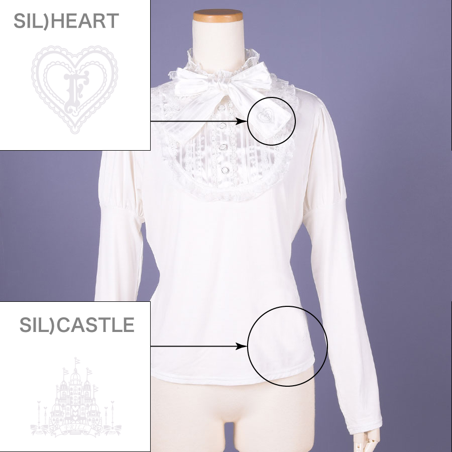 【Custom only⚠️】Classic Blouse Neck Tops / WH