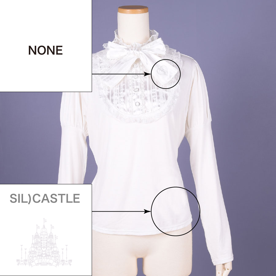 【Custom only⚠️】Classic Blouse Neck Tops / WH