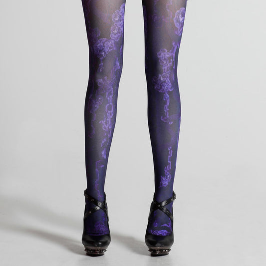 Purple Bloody Rose Tights