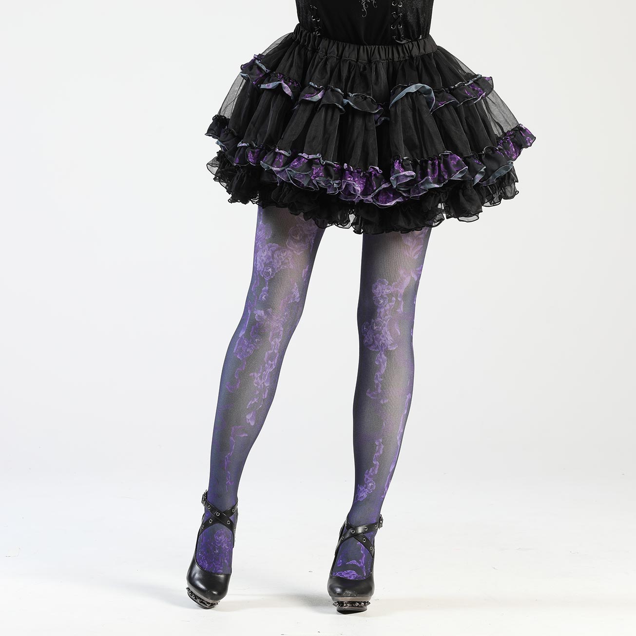 Okura Teruko/紫色血腥玫瑰紧身裤