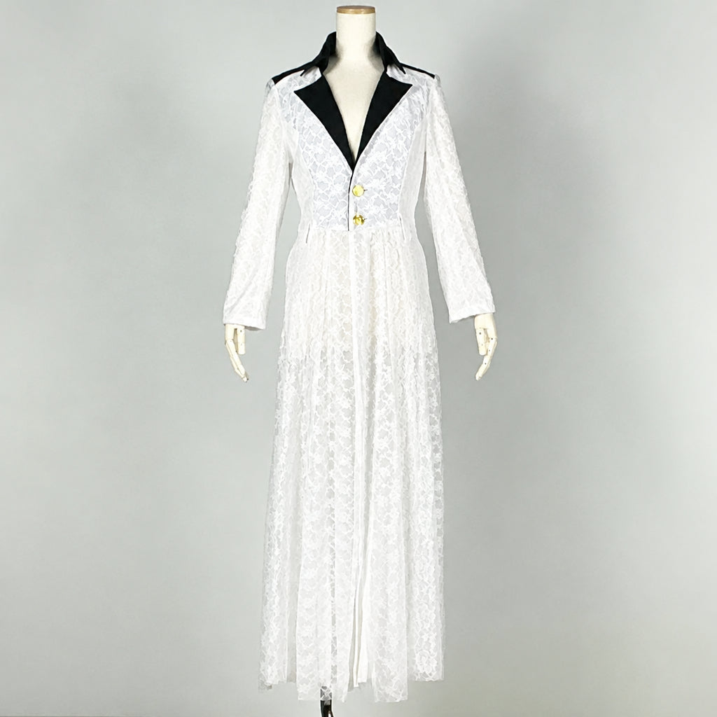 Osamu Dazai/White Luxurious Lace Long Coat