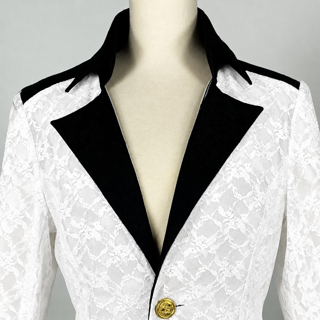 Osamu Dazai/White Luxurious Lace Long Coat