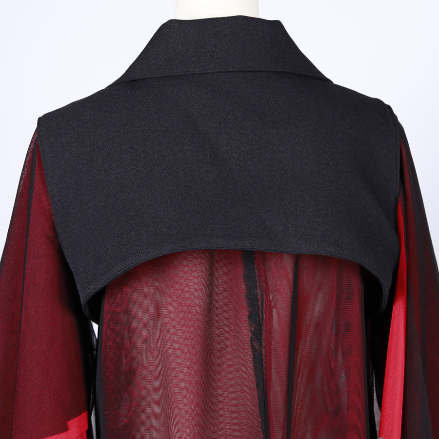 条野採菊/ Crimson Veil Layered Coat