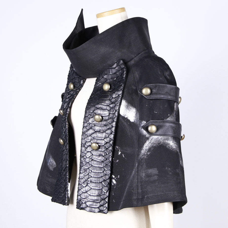 福地桜痴/SilverDragon Leather Cape