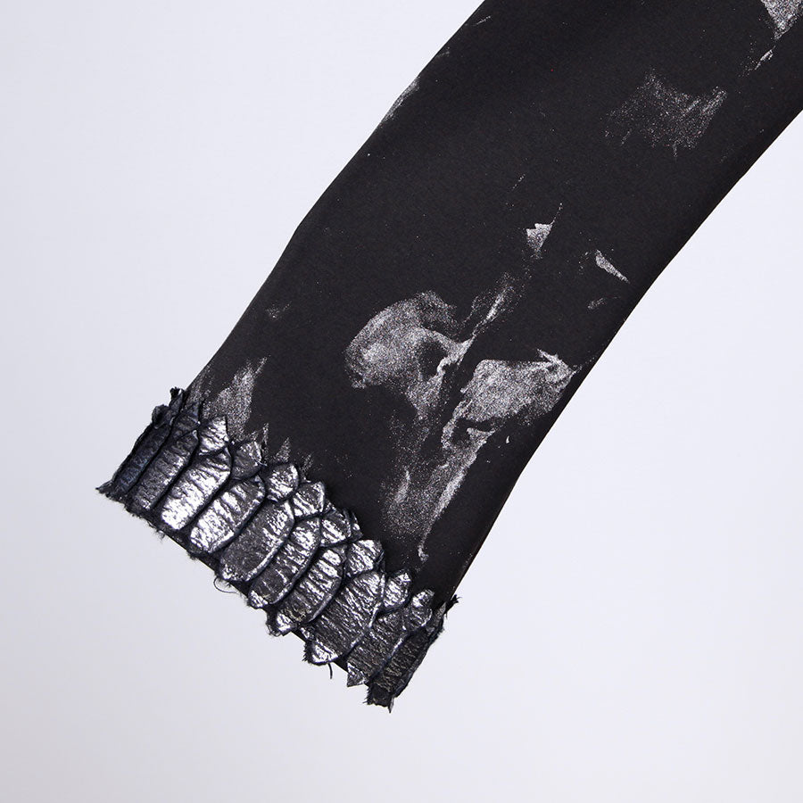 福地桜痴/SilverDragon Asymmetry HighNeck Drape Coat(2サイズ)
