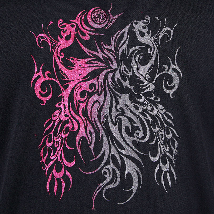 渐变深红色V领T恤(4个尺寸)