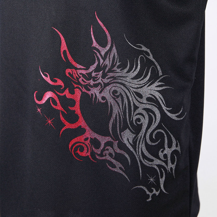 渐变深红色V领T恤(4个尺寸)