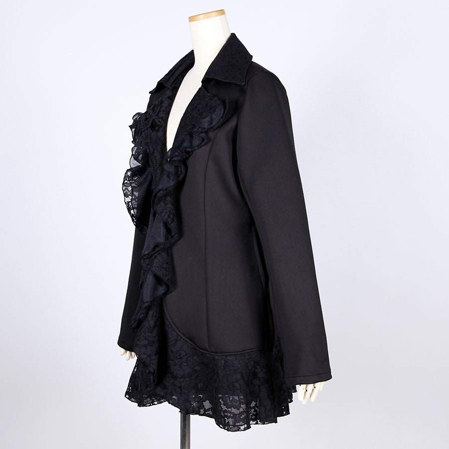 Ruffle Lace Stretch Jacket