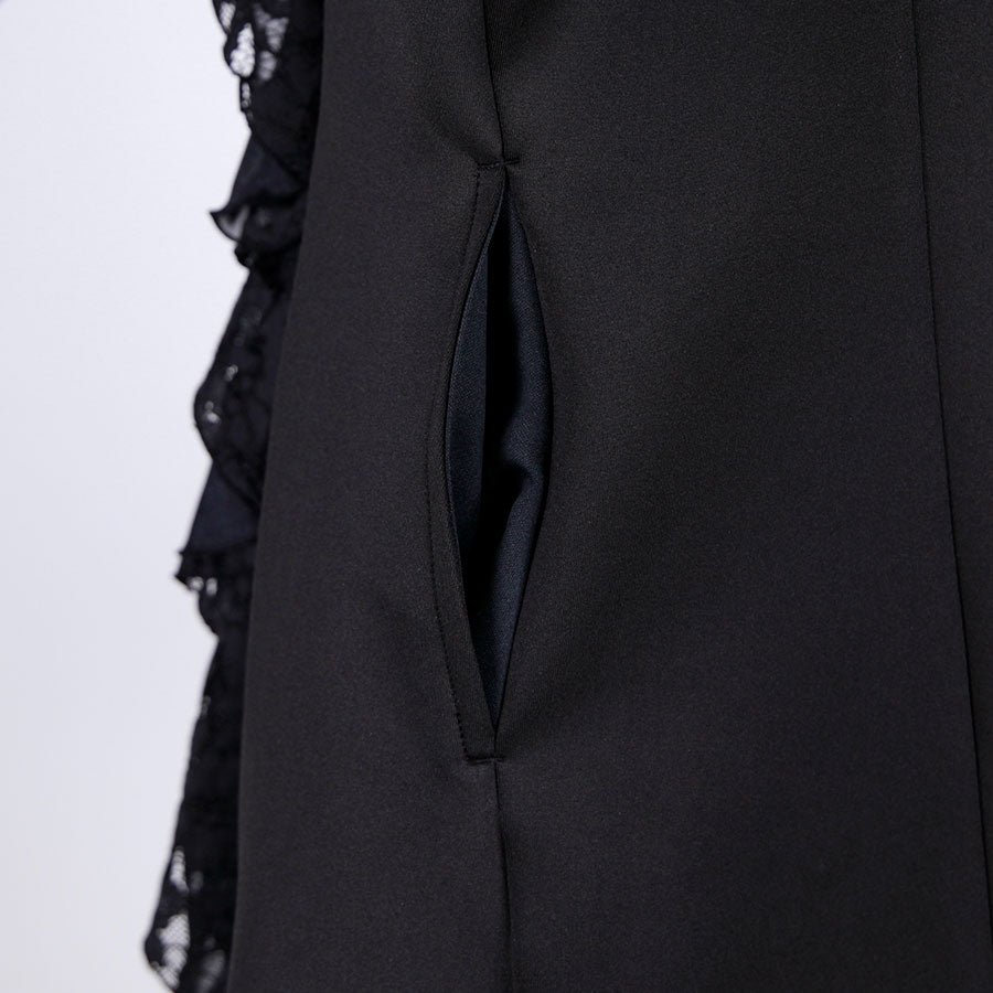 Ruffle Lace Stretch Jacket