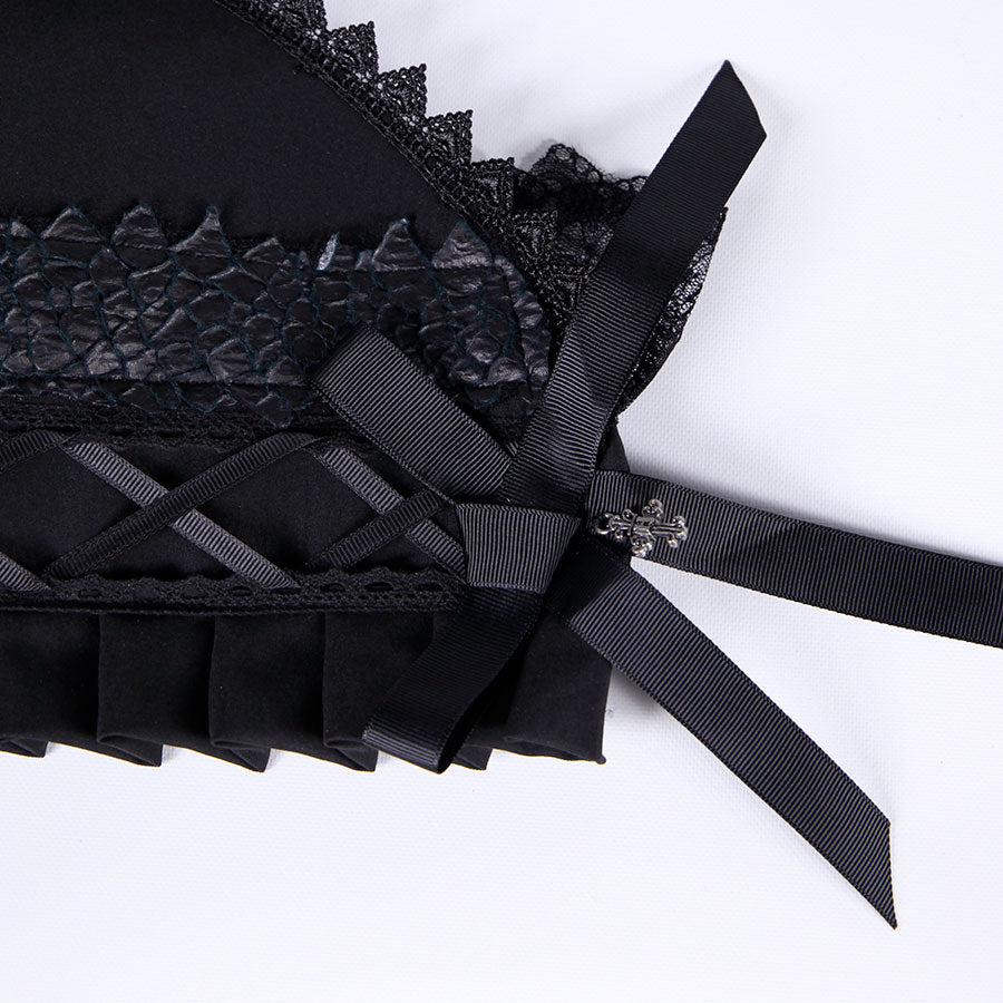 龙皮革哥特式帽子