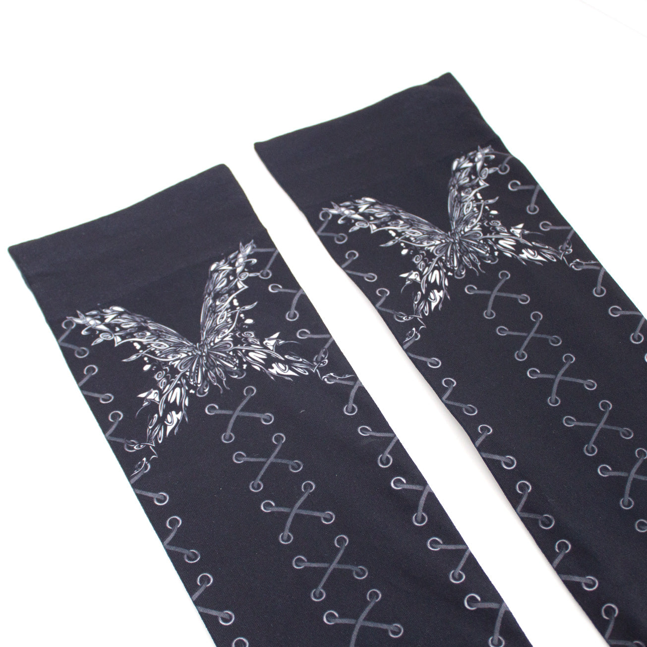 Laced Abyss Butterfly Overknees