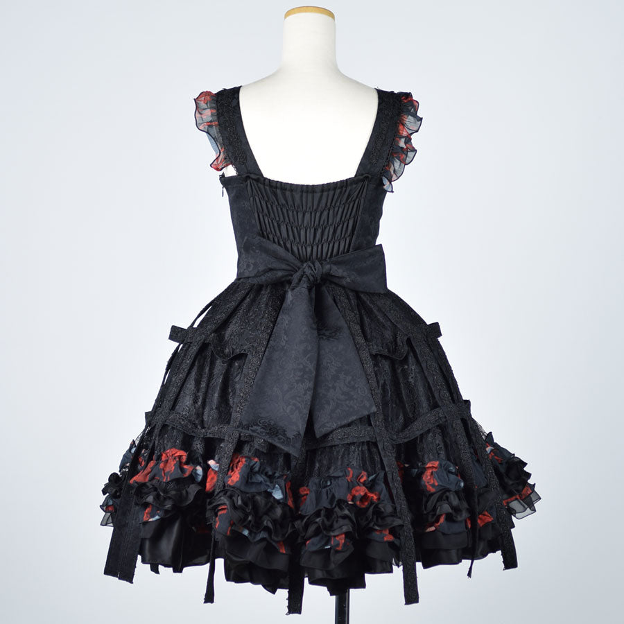 Red Bloody Rose Bird Cage Dress (2sizes)