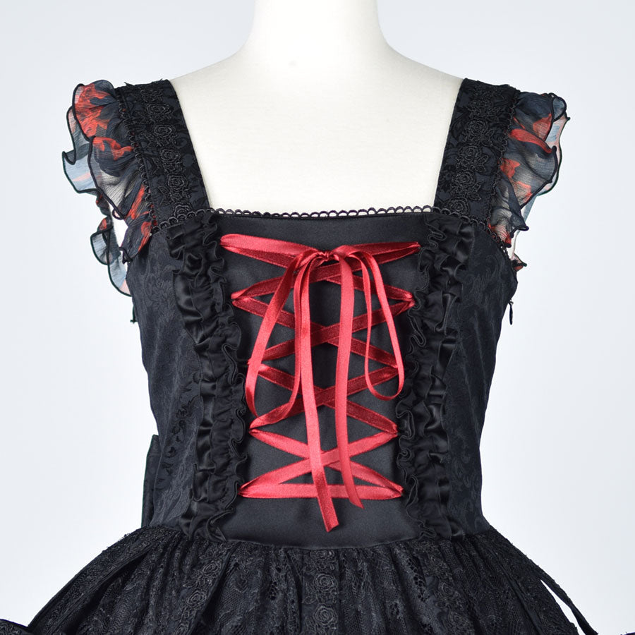 Red Bloody Rose Bird Cage Dress (2sizes)
