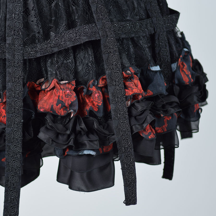 Red Bloody Rose Bird Cage Dress (2sizes)