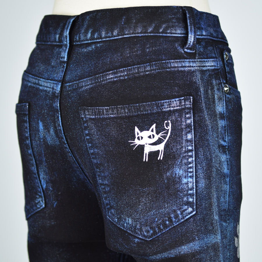 Cat Footprint Denim (4sizes)