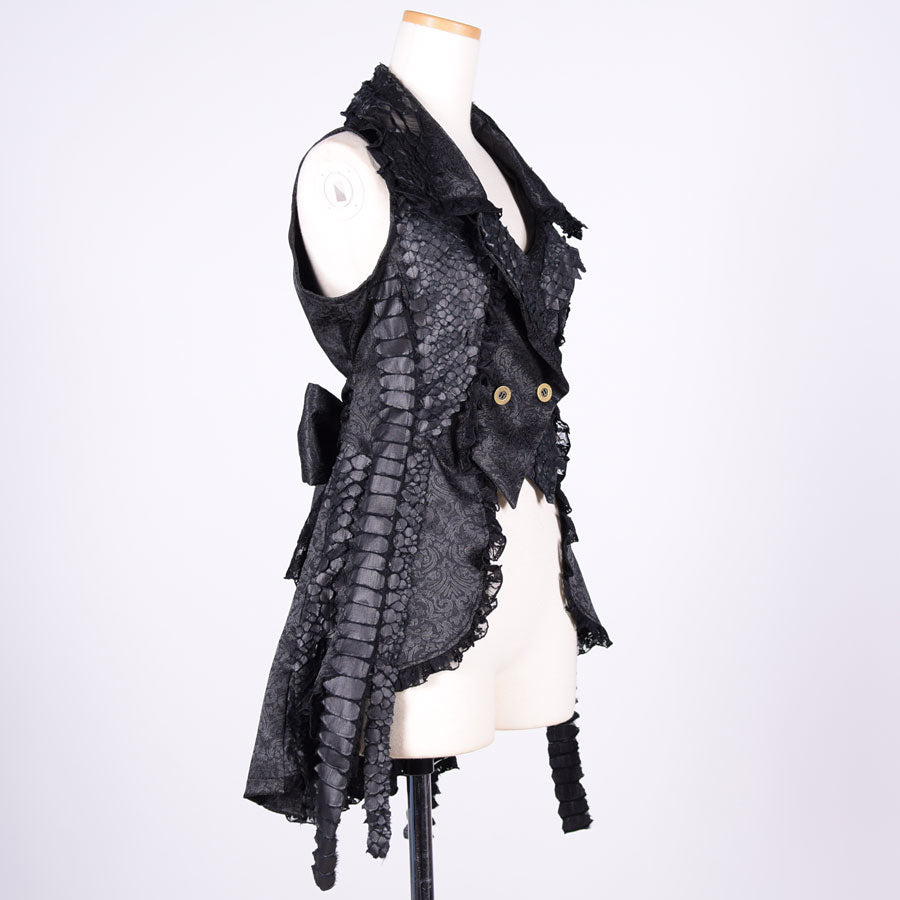 Dragon Leather Vest / BK