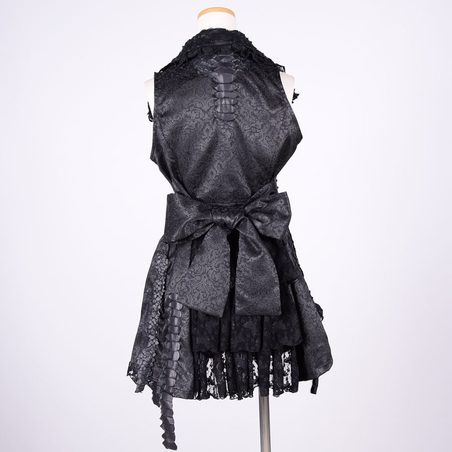 Dragon Leather Vest / BK