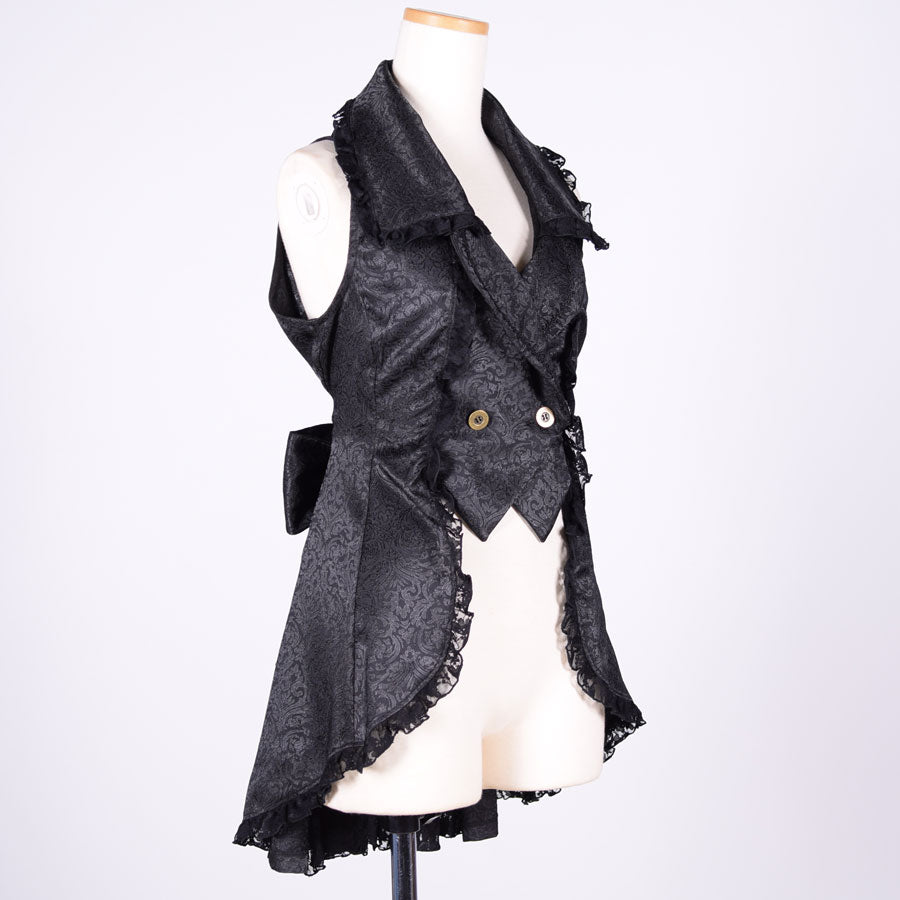 Gabriel Swallowtail Vest / BK