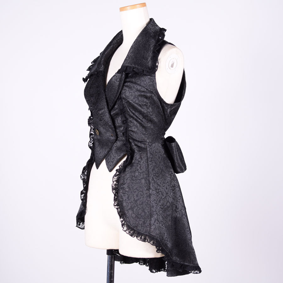 Gabriel Swallowtail Vest / BK