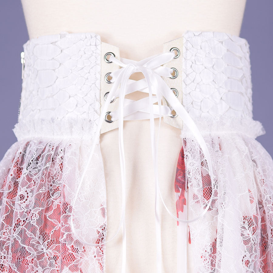 血腥的玫瑰龙皮革紧身胸衣