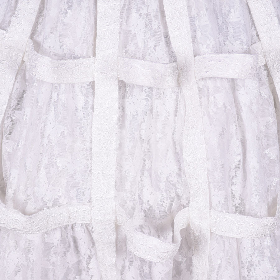 White Rose Bird Cage Dress【XL Size】