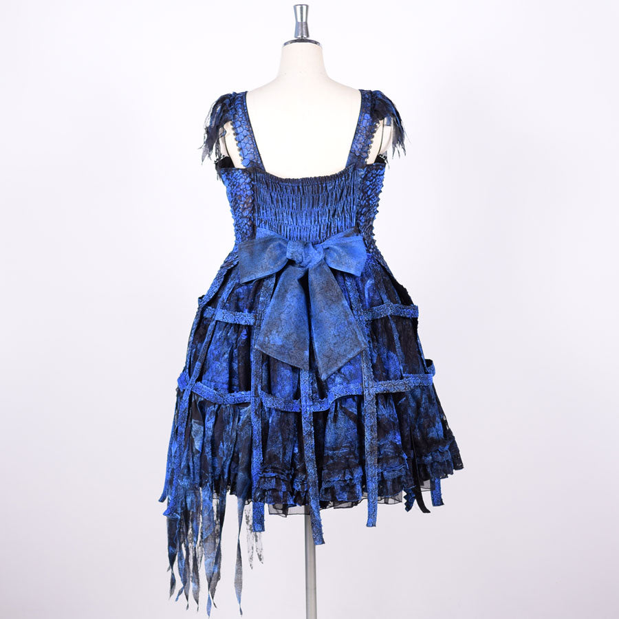 Blue Dragon Bird Cage Dress【XL Size】