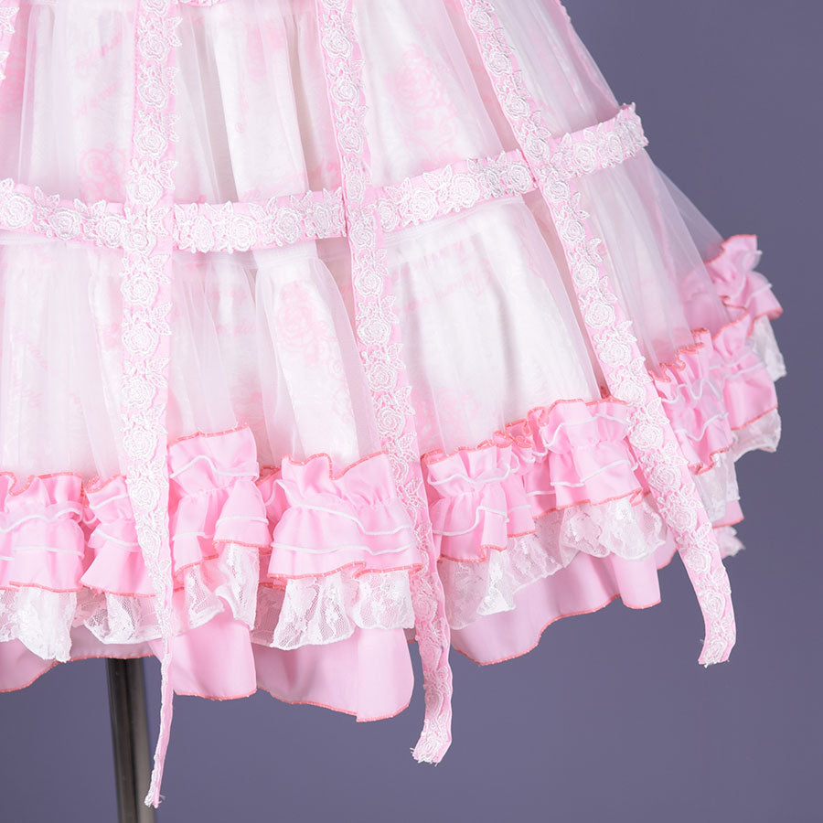 Sweet Strawberry Alice Bird Cage Dress (2sizes)