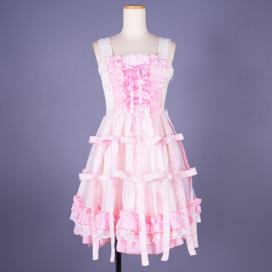 Sweet Strawberry Alice Bird Cage Dress (2sizes)