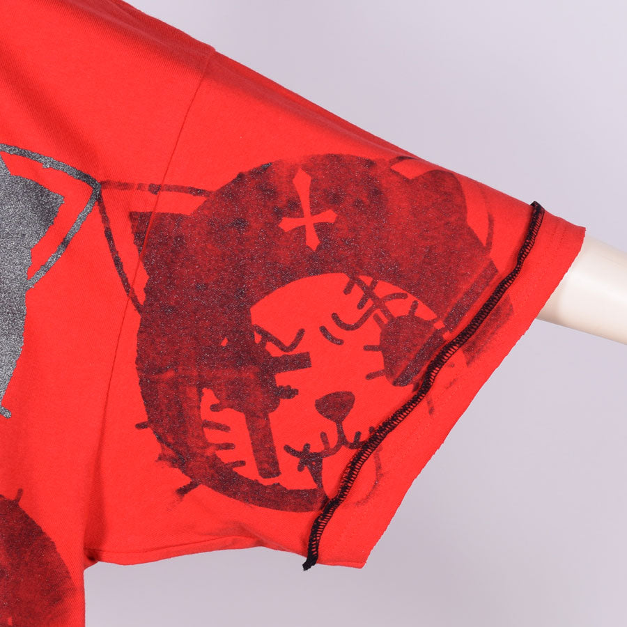 手绘交叉超大T-SH/RD