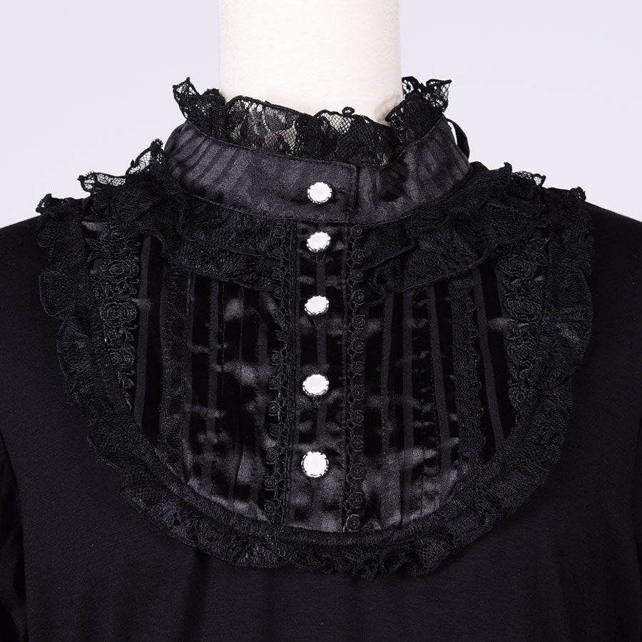【Custom only⚠️】Classic Blouse Neck Tops / BK